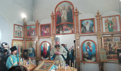 Первый звон колоколов услышали жители Любинского района