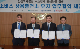 Hyundai Motor совместно с Air Liquide Korea и HyNet построят водородную заправочную станцию для электробусов на топливных элементах в аэропорту Сеула