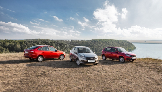 LADA Granta - рост продаж на 40,1% за 7 месяцев 2019 года